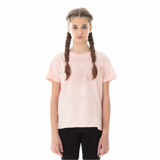 Puma Relaxed T-Shirt Juniors Розово Разслабяване Детски тениски и фланелки
