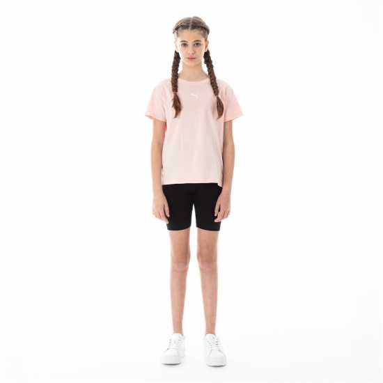 Puma Relaxed T-Shirt Juniors Розово Разслабяване Детски тениски и фланелки