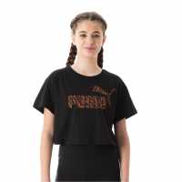 Puma Relaxed T-Shirt Juniors Черно Отрязване Детски тениски и фланелки