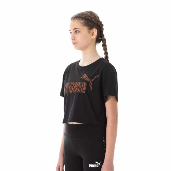 Детски тениски и фланелки Puma Relaxed T-Shirt Juniors Черно Отрязване Puma Relaxed T-Shirt Juniors Черно Отрязване Детски тениски и фланелки