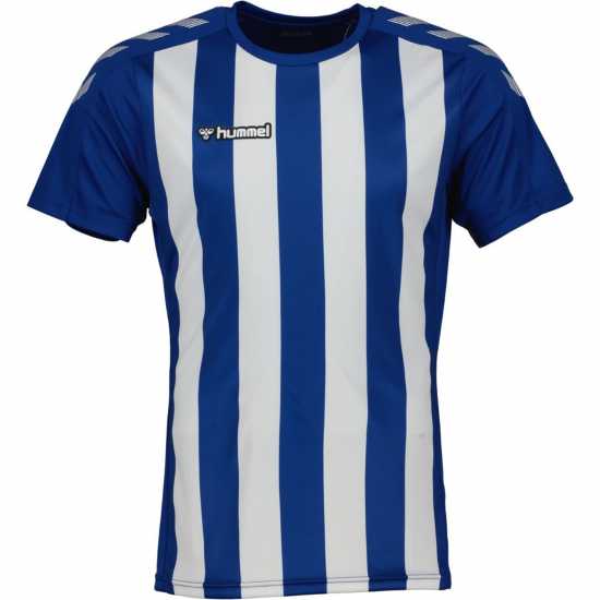 Hummel Stripe Jersey Top Unisex Adults True Blue/Wh Футболни тренировъчни горнища
