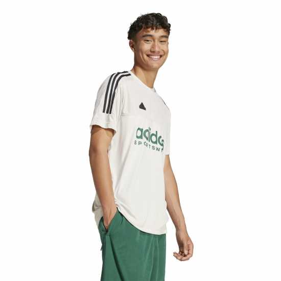 Adidas Мъжка Риза Tiro T-Shirt Mens Алуминий/Зелен Футболни тренировъчни горнища