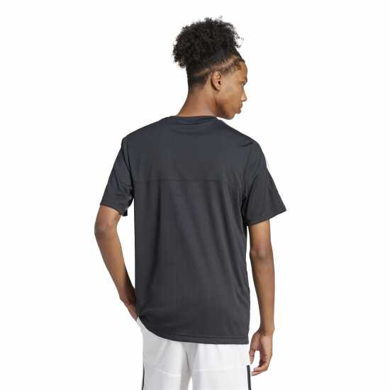 Adidas Мъжка Риза Tiro T-Shirt Mens Черно Футболни тренировъчни горнища