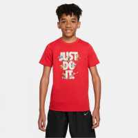 Sportswear Big Kids' T-shirt Univeristy Red Детски тениски и фланелки