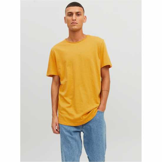 Тениска Jack And Jones Short Sleeve T Shirt Медено злато 