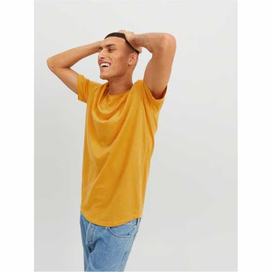Тениска Jack And Jones Short Sleeve T Shirt Медено злато 