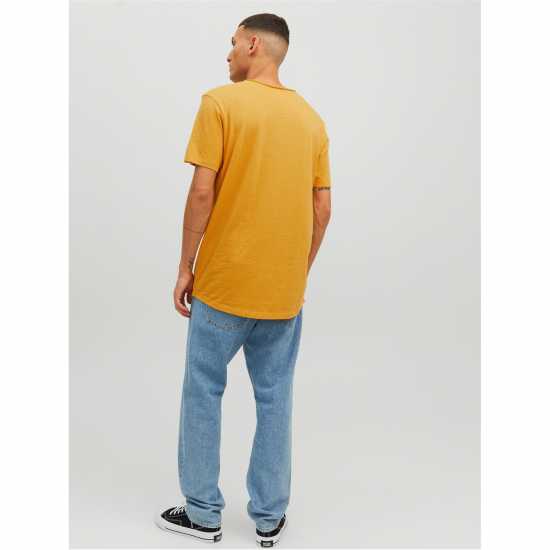 Тениска Jack And Jones Short Sleeve T Shirt Медено злато 