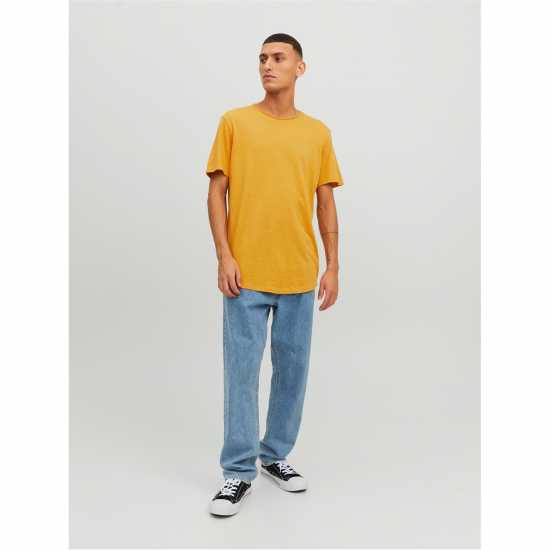 Тениска Jack And Jones Short Sleeve T Shirt Медено злато 