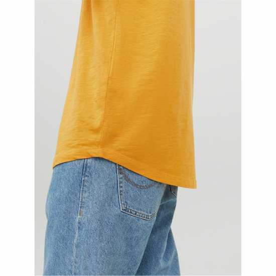 Тениска Jack And Jones Short Sleeve T Shirt Медено злато 