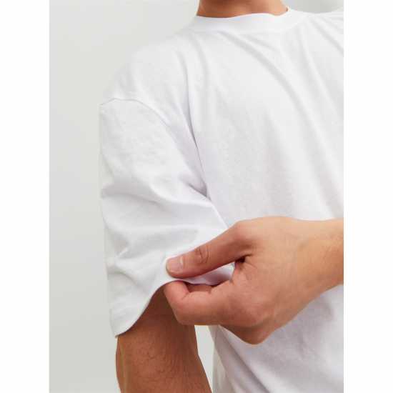 Jack And Jones Brink Short Sleeve Oversized Fit T-Shirt White Мъжки ризи