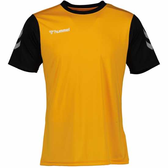 Hummel Match Jersey Juniors Янтар/Черен Футболни тренировъчни горнища