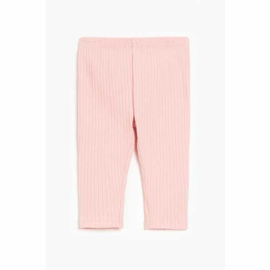 Girls Heart T-Shirt And Ribbed Legging Set Pink  Бебешки дрехи