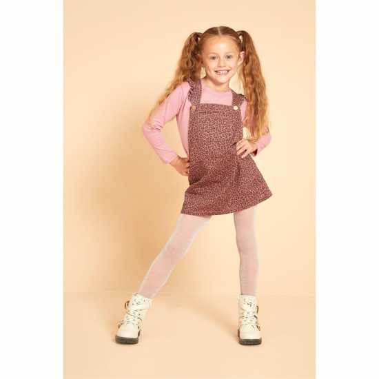 Be You Younger Girls Pinafore And T-Shirt Set  Детски поли и рокли