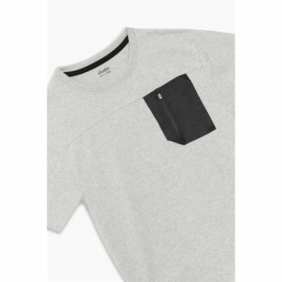 Boys Utility Tech T-Shirt Grey Marl