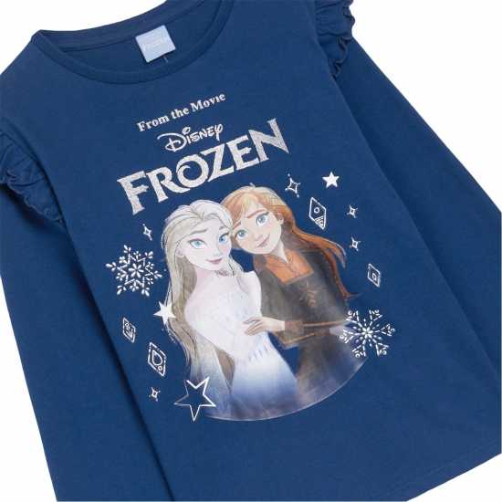 Character Girls Frozen Frill Sleeve Top & Tulle Skirt Set  Детски тениски и фланелки