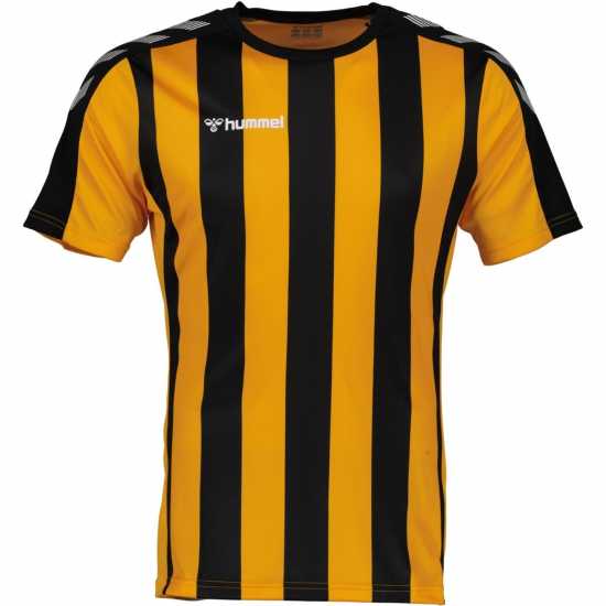 Футболни тренировъчни горнища Hummel Stripe Jersey Juniors Янтар/Черен Hummel Stripe Jersey Juniors Янтар/Черен Футболни тренировъчни горнища
