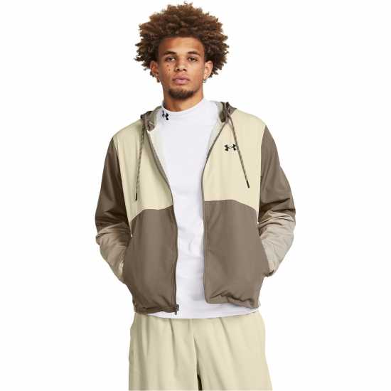 Under Armour Legacy Lightweight Windproof Windbreaker Brown 