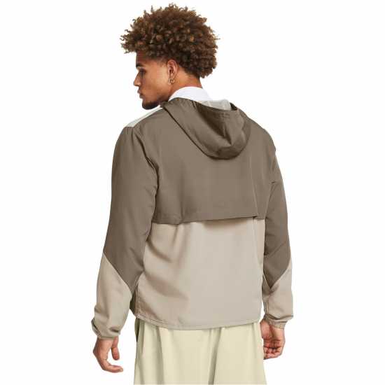 Under Armour Legacy Lightweight Windproof Windbreaker Brown 