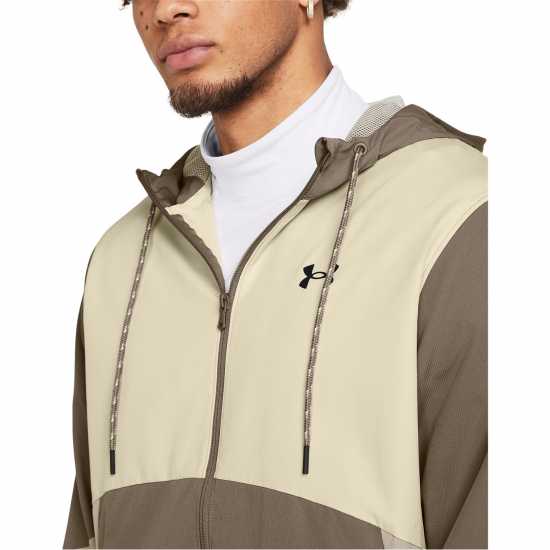 Under Armour Legacy Lightweight Windproof Windbreaker Brown 