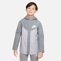 Nike Sportswear Storm-FIT Windrunner Big Kids' (Boys') Jacket Smoke Grey Детски якета и палта