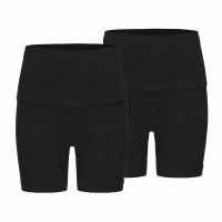 Slazenger Дамски Шорти Cycling Shorts Womens Черно/Черно Дамски къси панталони