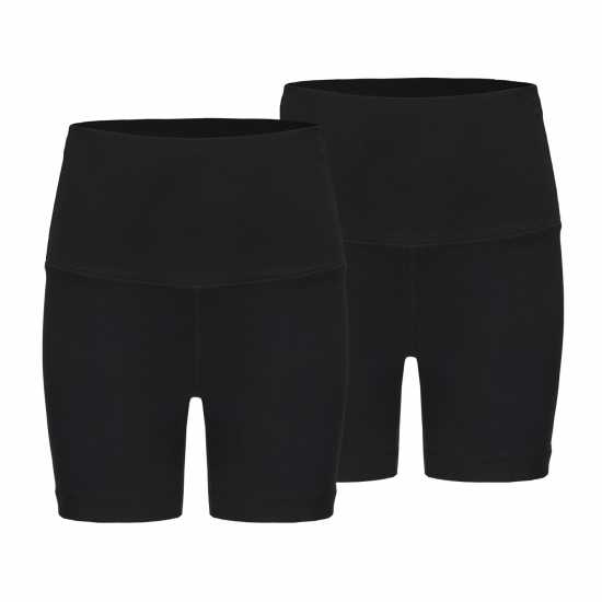 Slazenger Дамски Шорти Cycling Shorts Womens Черно/Черно Дамски къси панталони