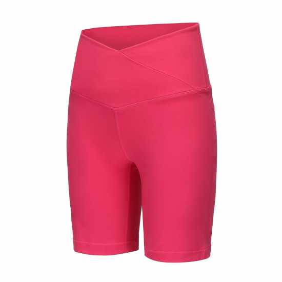 Slazenger Дамски Шорти Cycling Shorts Womens Малина/Черно Дамски къси панталони