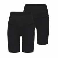 Slazenger Дамски Шорти Cycling Shorts Womens Черно/Черно Дамски къси панталони