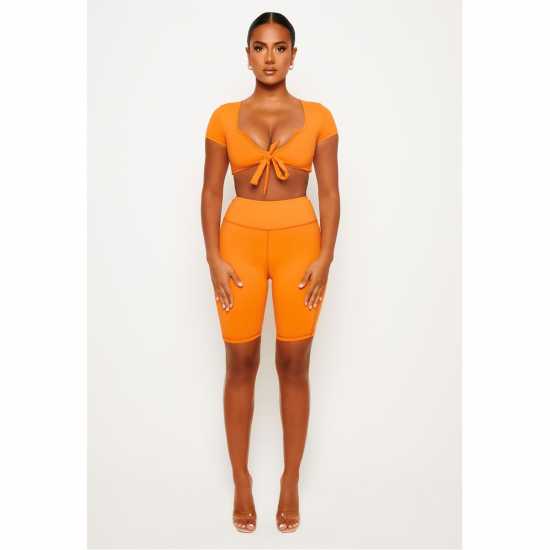 Дамски Шорти Honeyz Shorts Womens Оранжево Дамски къси панталони