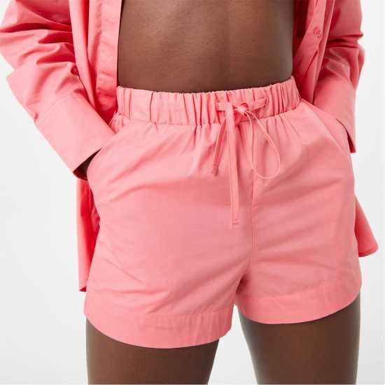 Jack Wills Cotton Shorts Pink Дамски къси панталони
