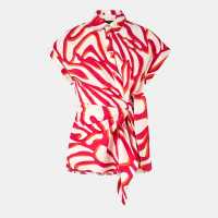 Biba Tie Cap Sleeve Shirt  Дамски ризи и тениски