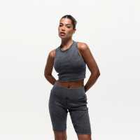 Good For Nothing Ribbed Shorts Acid Wash  Дамски къси панталони