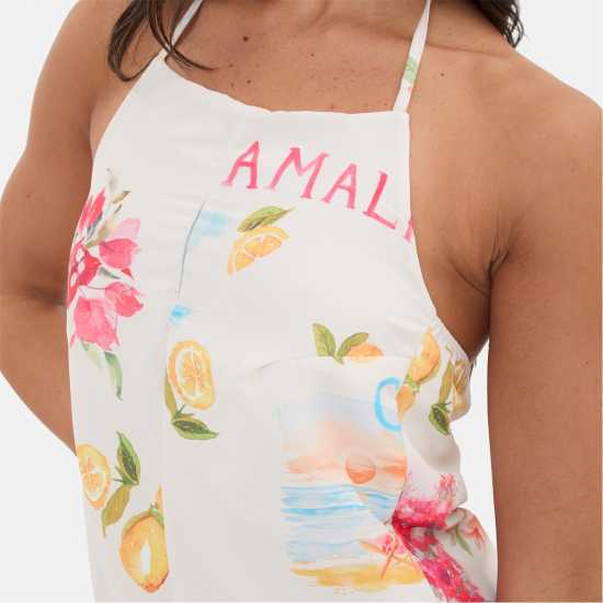 I Saw It First Printed Ruffle Halter Playsuit  Дамски къси панталони