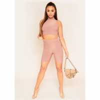 Missy Empire Cycle Shorts Моха Дамски къси панталони