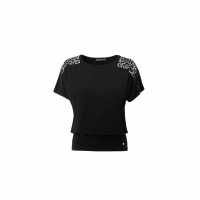 Biba Heat Seal Top Черно Дамски ризи и тениски