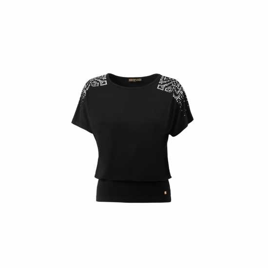 Дамски ризи и тениски Biba Heat Seal Top Черно Biba Heat Seal Top Черно Дамски ризи и тениски