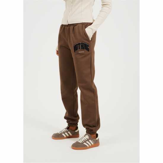 Good For Nothing Boucle Jogger Brown  Дамски долнища на анцуг