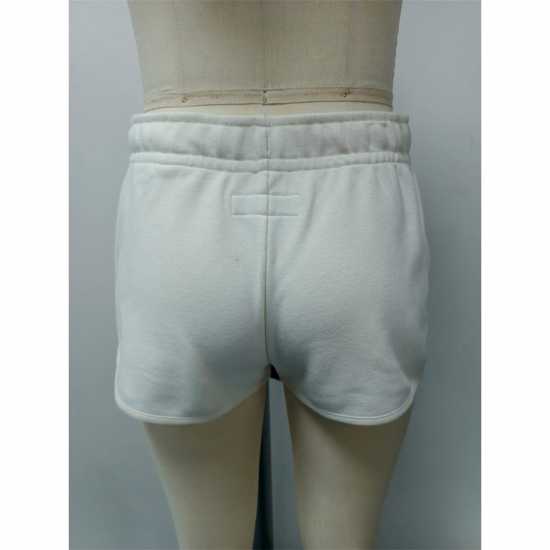 Jack Wills Women's Fleece Jogger Shorts Винтажно бяло 