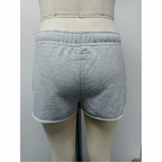 Jack Wills Women's Fleece Jogger Shorts Сив марл 