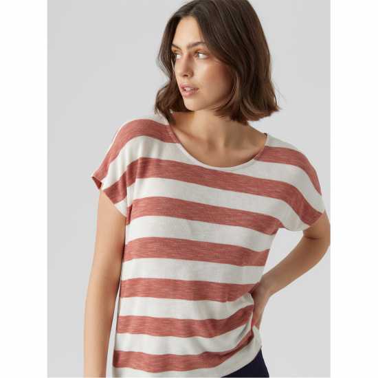 Дамски ризи и тениски Vero Moda Vm Wide Stripe T-Shirt Vero Moda Vm Wide Stripe T-Shirt Дамски ризи и тениски
