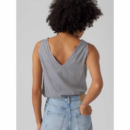 Vero Moda Vmbumpy Sleeveless Top Снежана Бяла Дамски ризи и тениски