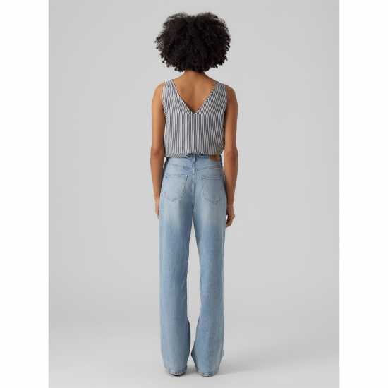 Vero Moda Vmbumpy Sleeveless Top Снежана Бяла Дамски ризи и тениски