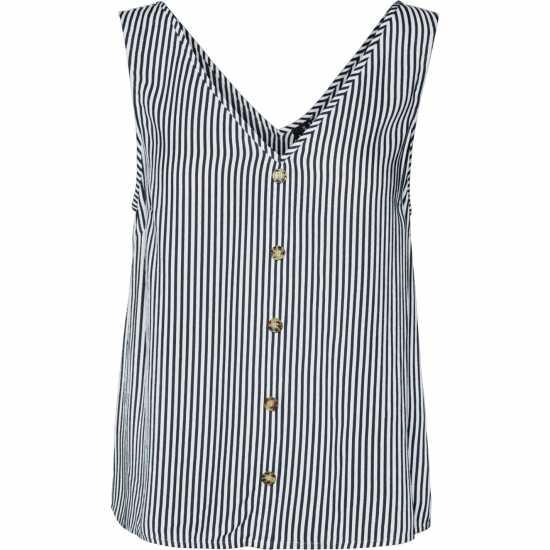 Vero Moda Vmbumpy Sleeveless Top Снежана Бяла Дамски ризи и тениски