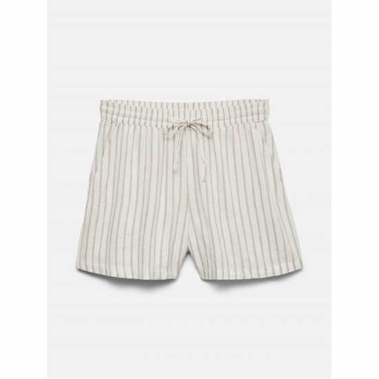 Vero Moda Linn Wvn Shorts Ld99 Снежно бяло/Райета 