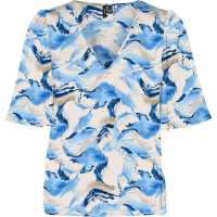 Vero Moda Lovie Vnck Top Ld99 Birch Дамски ризи и тениски