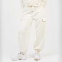 Brave Soul Bs Womens Cream Jersey Cargo Trousers  