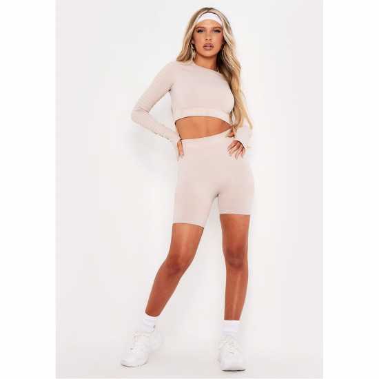 Дамски къси панталони Missy Empire Sport Seamless Cycle Gym Shorts Missy Empire Sport Seamless Cycle Gym Shorts Дамски къси панталони