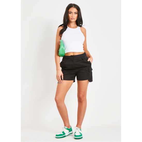 Missy Empire Detail Cargo Shorts  Дамски къси панталони