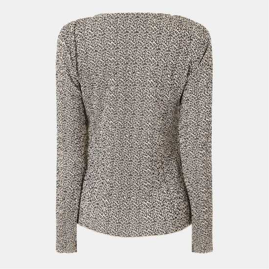 Pieces Short-Sleeve Blouse Естествено Pieces Short-Sleeve Blouse Естествено