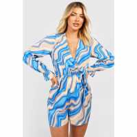 Influence Long-Sleeve Wrap Playsuit Influence Long-Sleeve Wrap Playsuit